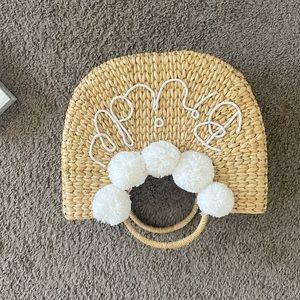 Lulu’s straw bride tote